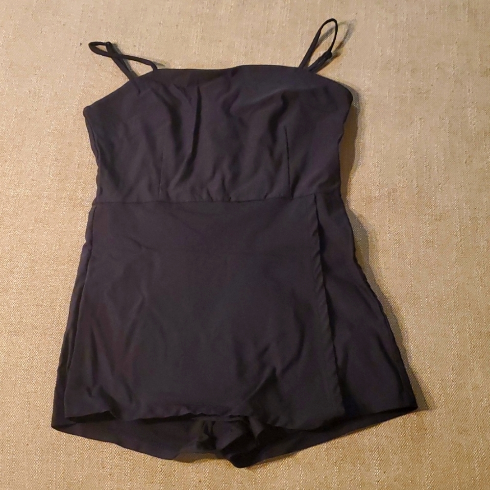Cute! Black skort jumpsuit/romper
